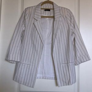 Striped Linen Blazer